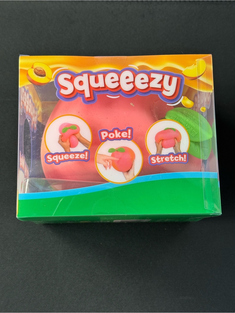 Peach Squish Squishie Fidget Sensory Toy by Sunny Days Squeeze NEW NWT